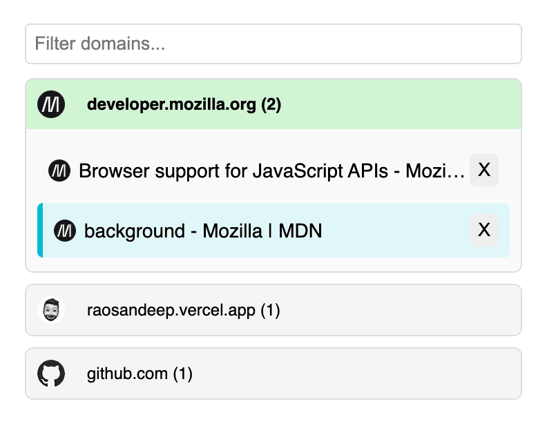 Chrome Tabs Grouping Extension
