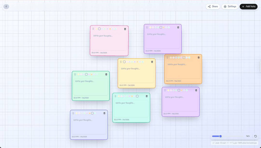 Pindesk Sticky Notes